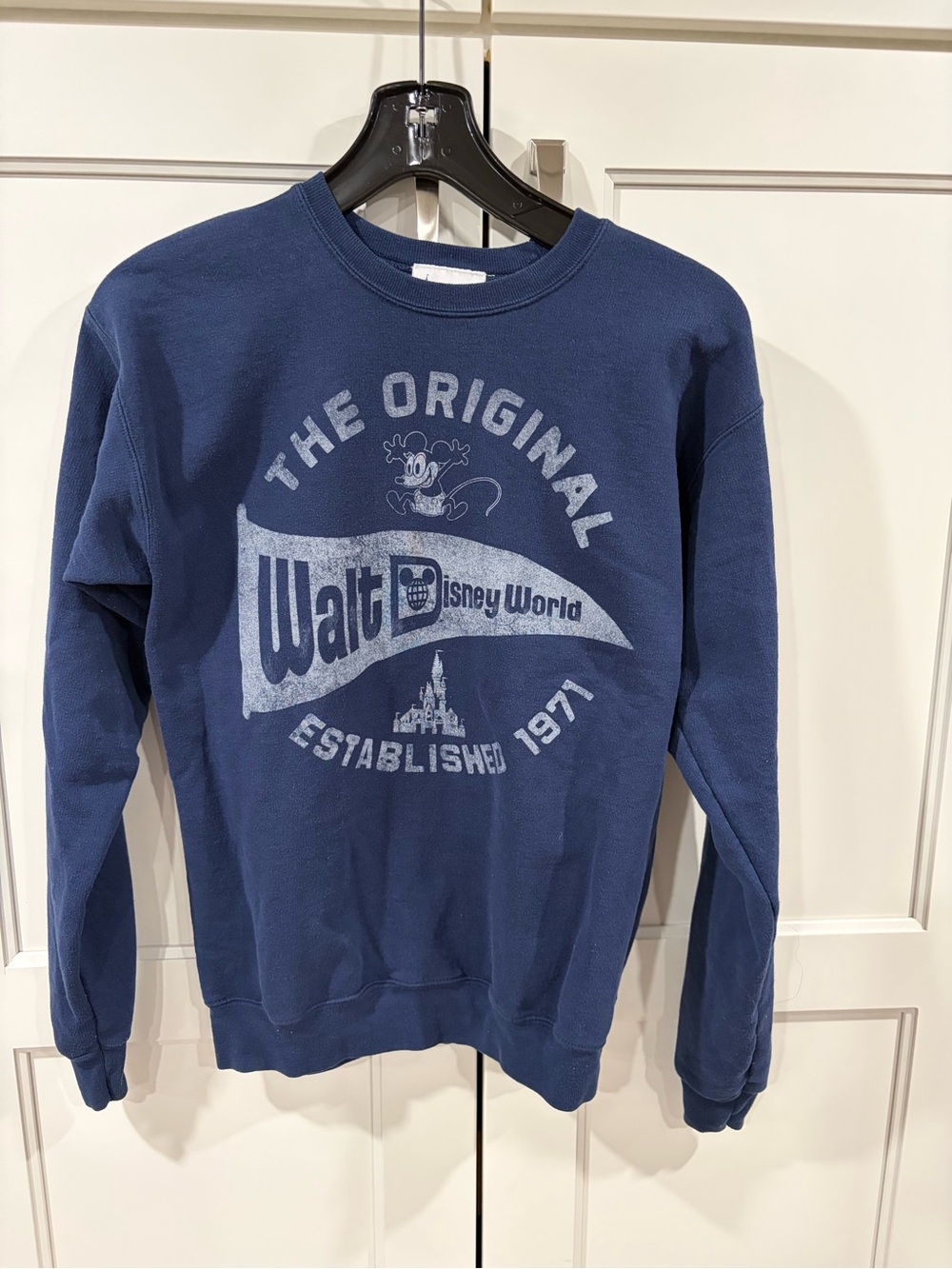 Disney Blue Graphic Crewneck Sweatshirt